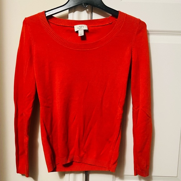 LOFT Sweaters - Ann Taylor Loft medium petite sweater in burnt orange, perfect for fall!